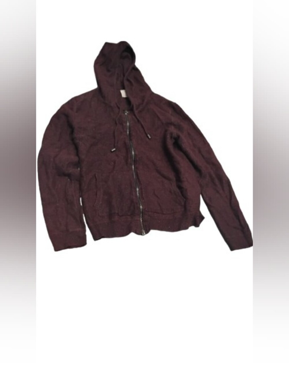 7Diamonds Mens Knit Wool Blend Hoodie Sweater Jacket Sz Small